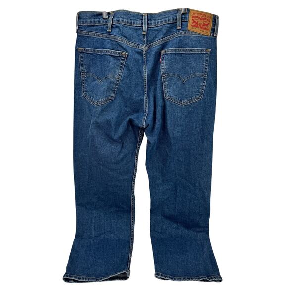 Levi's 505 Jeans Mens 38x30 ACTUAL Regular Fit Straight Leg Blue Denim - Picture 3 of 10